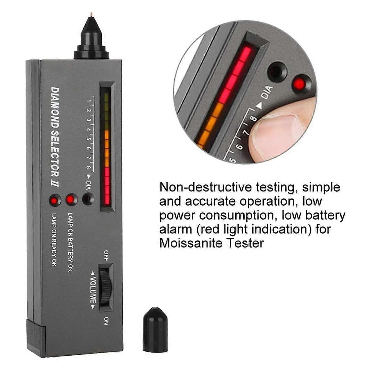 Diamond Testing Tool Set, Professional Jewelry Diamond Selector II Moissanite Tester Portable Diamond Tester Pen Kit