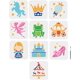 thumbnail image 1 of 10 plantillas de princesa, hada, castillo, zapatos, rana, príncipe, carrusel, 6x6 pulgadas con pincel. Plantillas de cuentos de hadas fantásticos., 1 of 7