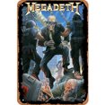 thumbnail image 1 of Placa Metal Vintage Banda MEGADETH Pintura Hierro Rectangular 20x30cm, 1 of 9
