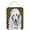 White, variant on Black Standard Poodle Candy Corn Halloween Aluminum Metal Wall Or Door Hanging Prints
