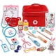 thumbnail image 1 of Children Pretend Play Doctor Educational Toys Wooden Medical Simulation Medicine Chest Set for Kids Role Playing Pretend Games, 1 of 3