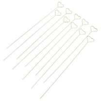 10 Pcs Metal Card with Flowers Place Cards Holders Decorations Golden