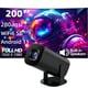 thumbnail image 3 of HY300-miniproyector ANSI 4K, 280 P, Android 11, WiFi 6, BT5.0, portátil, para cine al aire libre, 1080, 3 of 4