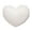 White, variant on Blue Blue Faux Fur Heart Pillow Sweet Romantic Ambiance For Sofa Bedhead Or Study Chair 12.99X9.84 Inch