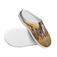 thumbnail image 3 of Lsque Vintage Wildlife Protection Pattern Womens Comfort Cotton on Scuff With Memory Foam and Anti-skid Sole Slipper-40/41, 3 of 7