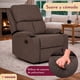 thumbnail image 4 of Sillón Reclinable Reposet Moderno Minimalista Sala Gris, 4 of 9