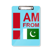 I Am From Pakistan Clipboard Folder Writing Pad Backing Plate A4