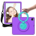 thumbnail image 4 of Aminegg Kids Shockproof Case Stand Handle Heavy Duty Cover for iPad Pro 12.9 6th Gen 5 4 3 Purple, 4 of 6