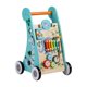 thumbnail image 2 of Teamson Kids Preschool Play Lab andador de madera y estación de actividades, natural/azul, 2 of 5