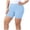ER45_Light Blue, variant on Women's Elastic Waist Ribbed Yoga Workout Shorts Athletic Leggings Slim Fit Breathable Shorts Army Green 5XL