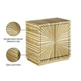 thumbnail image 4 of Pemberly Row Contemporary Wood Side Table in Gold Leaf Finish, 4 of 7