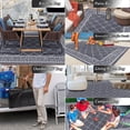 thumbnail image 2 of Enyhom Outdoor Waterproof Rug 9'x12', Reversible Plastic Straw Grass Rug, Outdoor RV Rug, Easy to Clean, Suitable for Porch, Terrace, Campervan, Balcony, Backyard, Picnic, Gray, 2 of 8