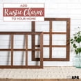 thumbnail image 6 of Ilyapa Window Frame Wall Decor 2 Pack - Large 18x22 Inch Rustic Espresso Wood Window 6 Pane Country Farmhouse Decorations, 6 of 6