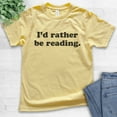 thumbnail image 2 of Kids I'd Rather Be Reading Shirt, Youth Kids Boy Girl T-Shirt, Book Lover Shirt, English Literature Shirt, Yellow, Medium, 2 of 4