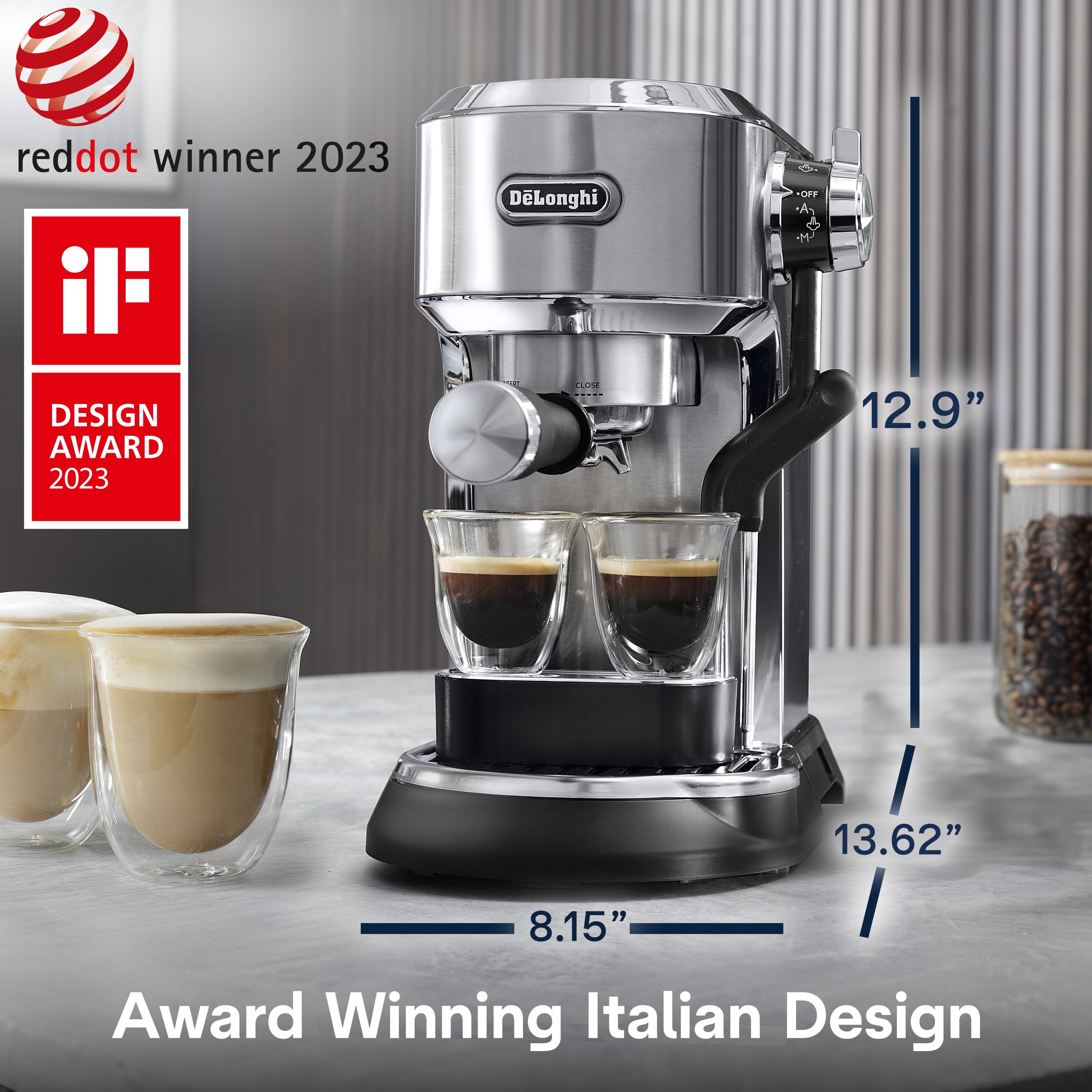 DeLonghi - DēLonghi Free Shipping! Delonghi New Dedica Maestro Plus Espresso