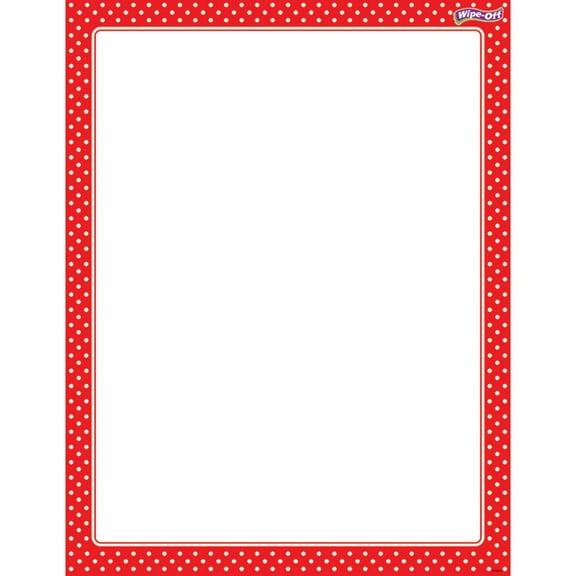 T-27335 - Polka Dots Red Wipe-OffÂ® Chart by Trend Enterprises Inc.