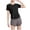 Black., variant on Women's Casual Tees,Summer Short Sleeve Shirts,Solid Breathable Fast Dry Lightweight Short Sleeve Yoga Top