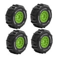 thumbnail image 2 of 4 piezas de repuesto para neumáticos de coche RC 1/16, piezas de reparación resistentes y elegantes, juego de neumáticos RC para deriva acuática, Verde, 2 of 8