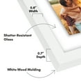 thumbnail image 2 of Americanflat Floating Collage Frame - Display Three 5x7 Photos - 10x20 - White, 2 of 8