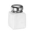 thumbnail image 3 of Disolvente Alcohol Dispensador 120ml(4oz) Empujar Abajo Líquido Dispensador Bomba con Sellado Inoxidable Acero Tapa para Acetona Limpiador Esmalte Removedor, Blanco, 3 of 6