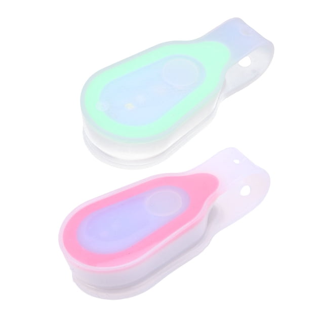 WRITWAA 2Pcs Night Running Gear LED Safety Light with Silicone for Backpack and Runners