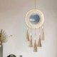 thumbnail image 4 of Espejo de pared colgante bohemio, de madera decorativas de macramé, espejo redondo bohemio para dormitorio de bebé, decoración de apartamento, 55cm Borla Marrón Baoblaze Espejo de pared de macramé, 4 of 8