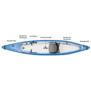 Sea Eagle RazorLite Inflatable Kayak - Lightweight, Drop Stitch, High Speed Inflatable Kayak for Touring - Solo or Tandem - w/Tall Back Seat(s), Paddle(s), Backpack, Skeg & Pump - Pro Package