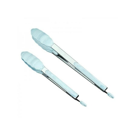 

Newway Silicon Kitchen Tongs Non-stick Steel Cooking BBQ Salad Food Clip Pliers Bar Supplies