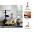 thumbnail image 6 of Elegant Resin Sitting Giraffe Sculpture for Home Décor - Figurine for Bathroom, Office, and Living Room Accent - Ornament for Entryway, Shelf and Coffee Table Display - 10", Gold & Metallic, 6 of 12