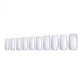 thumbnail image 4 of 1 Set False Full Coverage Shape French Style Classic Trend Manicure Stickers Strong Adhesion Magnificent Natural Paster White Full Paste, 4 of 7