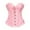 Pink, variant on Womens Lace Corset Top Bustier Corset Lingerie for Women Renaissance Overbust Corset Push Up Bodysuit