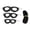 Black, variant on Riousery Hamster Harness Artificial Leather Leash Rope for Little Pets Honey Gliders Rats Coffee, One Size, Ideal for Walking and Training (4-8 inches / 10-20 cm Chest)