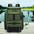 thumbnail image 1 of Mochila de pesca shamjiam Caja de aparejos multiusos Verde, 1 of 8