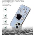 thumbnail image 6 of Compatible with Poco F5 Case for Women Men, Ultra Soft Xiaomi Poco F5 Phone Case with Stand Silicone TPU Plating Cute Astronaut Pattern Cases Cover (Blue), 6 of 13
