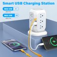 thumbnail image 3 of Regleta AiJoy con 12 tomas AC, 4 puertos USB y cable de 3 m, 3 of 6