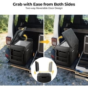 BougeRV 12 Volt Car Refrigerator with Wheels, CRS 63 Quart Portable Fridge Freezer with APP Control,4℉ to 68℉ for Truck RV Camping