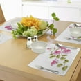 thumbnail image 4 of Ambesonne Tropic Place Mats Set of 4, Wild Exotic Branches, Standard Size, Pink Green White, 4 of 6