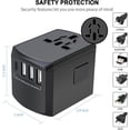 thumbnail image 4 of International Travel Adapter, Global Travel Charger with 4 USB Ports Power Adapter, 4 of 4