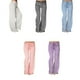 thumbnail image 5 of Qarigey Pantalones Pantalones de algodón de pierna ancha a rayas Pantalones de baile de yoga sueltos Prendas para la parte inferior del cuerpo Azul XXL Qarigey AP001985-15, 5 of 6