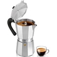 thumbnail image 4 of Pot, Stovetop Espresso Maker, 2 Cups Stainless Steel Italian Coffee Maker for Induction & Cuban Coffee Brewing Camping or Home Use, 4 of 4