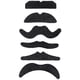 thumbnail image 1 of Bigotes falsos, 6 piezas divertido disfraz de bigote falso bigote bigote facial falso funcionamiento suave, 1 of 5