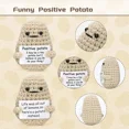 thumbnail image 5 of Colgante de muñeco de frutas y verduras tejido a mano, tejido de lana de patata, pepino, paquete de emoticonos de energía positiva, adornos, 5 of 5
