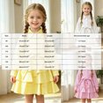 thumbnail image 4 of WXFAZCVU Girls Dresses Lapel Long Sleeved Button Down Shirt Dress Back to School Outfits Size 2-3 Years, 4 of 4