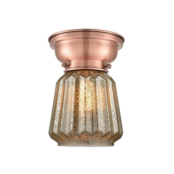 Innovations Lighting - Halophane-1 Light Flush Mount in Industrial Style-8.5