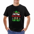thumbnail image 3 of I'm The Cute Elf Shirt Funny Pattern Tee Top Family Matching Christmas T-Shirt, 3 of 5