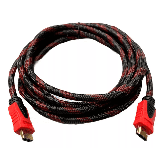 Cable HDMI 10 Metros Full HD 1080p BLOOSOM Negro/Rojo