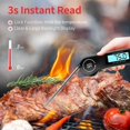 thumbnail image 4 of Kitchen Thermometer-3s Instant Read Cooking Thermometer-Meat Thermometer with Backlight LCD Display-Foldable Probe for Cooking/Meat/BBQ/Steak, 4 of 5