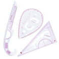 thumbnail image 6 of Dressmaking Drawing Template Tool French Curved Ruler Craft Sewing Tool Multifunctional Measure Ruler Clear Scale, 6 of 9
