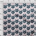 thumbnail image 4 of oneOone Cotton Poplin Dark Blue Fabric Leaves & Floral Block Dress Material Fabric Print Fabric By The Yard 56 Inch Wide, 4 of 4