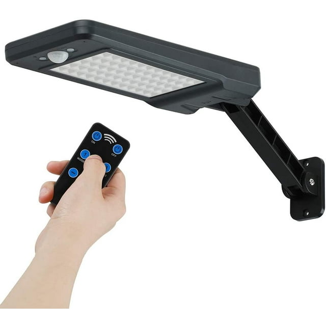 60 luces solares LED para exteriores a prueba de agua IP65, luz de pared LED con control remoto, luz de seguridad solar inalámbrica para jardín, garaje, patio, escaleras, patio Zhivalor LHH-0153